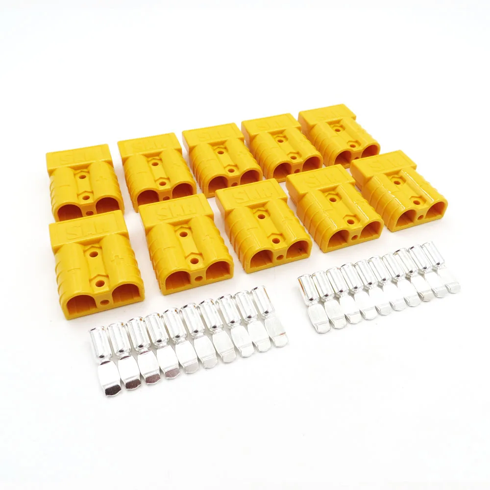 10sets-lot-600V-50A-SB50-Plug-Connector-Double-Pole-copper-Contacts-Solar-Panels-Caravans-Battery-T