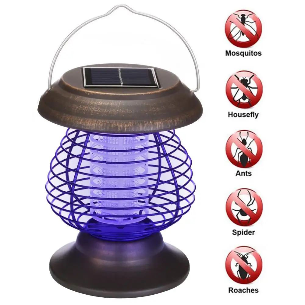 

Portable Waterproof Garden Solar Power LED Mosquito Repeller Lamp Insect Killer 2019