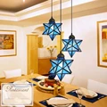Mediterranen Stil Tiffany Eisen Glasmalerei Coiled Anhänger Lichter 3 Köpfe Hängen Lampen für Home Decor Bar Restaurant|Pendelleuchten|Licht & Beleuchtung -
