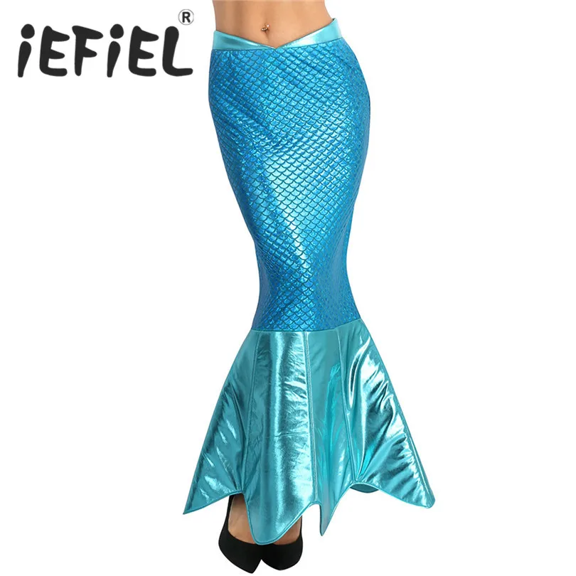 Модные женские туфли для взрослых Magical Mermaid Искра хвост Делюкс Хеллоуин костюм
