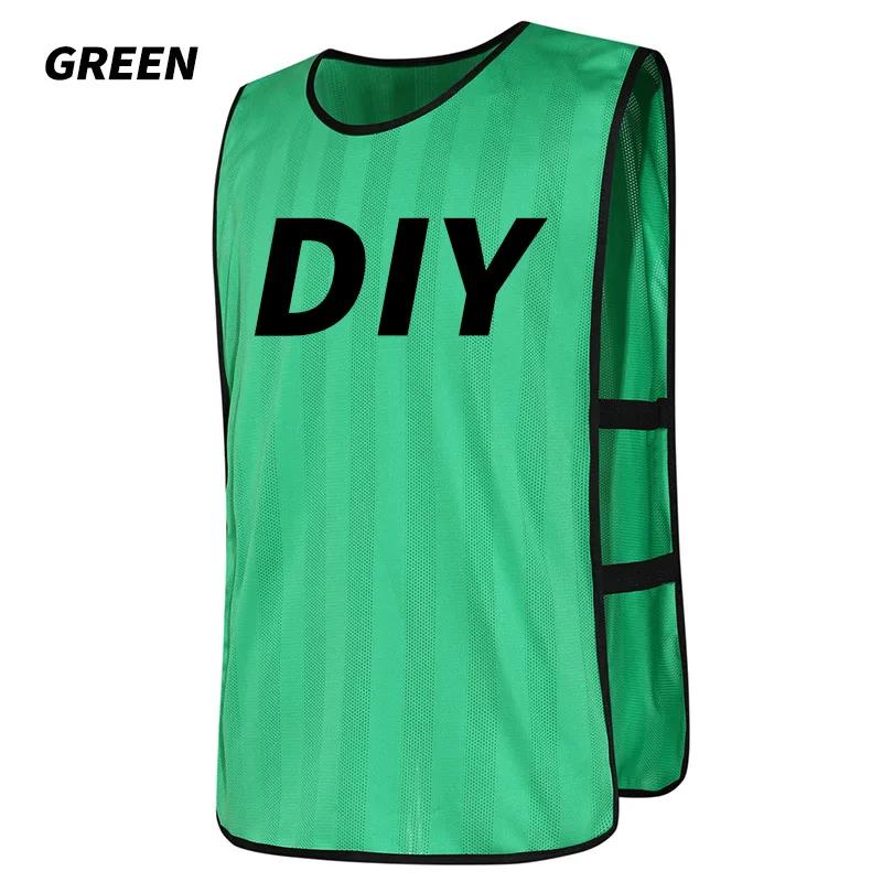Мягкие трикотажные баскетбольные майки для тренировок, эластичные спортивные рубашки для взрослых, дышащие футболки для футбола JIANFEI - Цвет: Green DIY