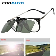 FORAUTO очки для вождения автомобиля анти-УФ UVB поляризованные солнцезащитные очки на застежке солнцезащитные очки для вождения с линзами ночного видения аксессуары для интерьера