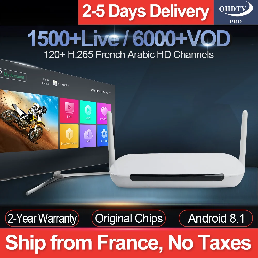 

QHDTV PRO H.265 IPTV Subscription 1 Year Code Q9 Android 8.1 Smart TV Box RK3229 IPTV Belgium French Arabic Netherlands IPTV Box