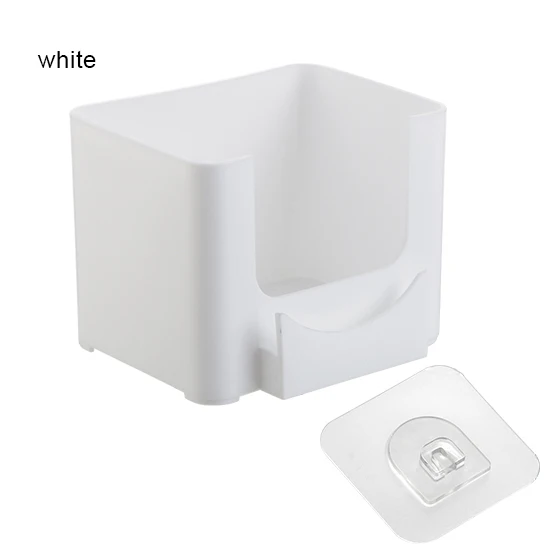 Макияж Организатор ящик для хранения для ванной комнаты Косметическая Коробка органайзер для офисного стола макияж ящик ювелирных изделий контейнер для хранения, ящики ящик для посуды - Цвет: Белый