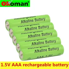 4-20pcsOkoman AAA аккумулятор 2100mah 1,5 V Щелочная AAA аккумуляторная батарея для дистанционного управления игрушечный светильник Batery