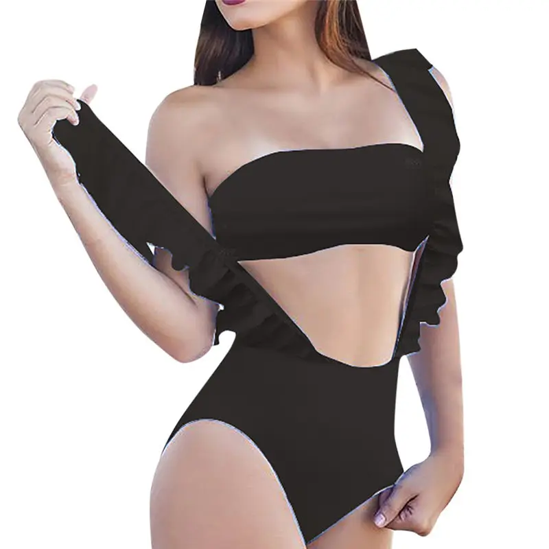 

Women Bikini Set Swimming Two Piece Swimsuits Swimwear Beach Suit tankini swimsuits women with short swimsuits white #LR40