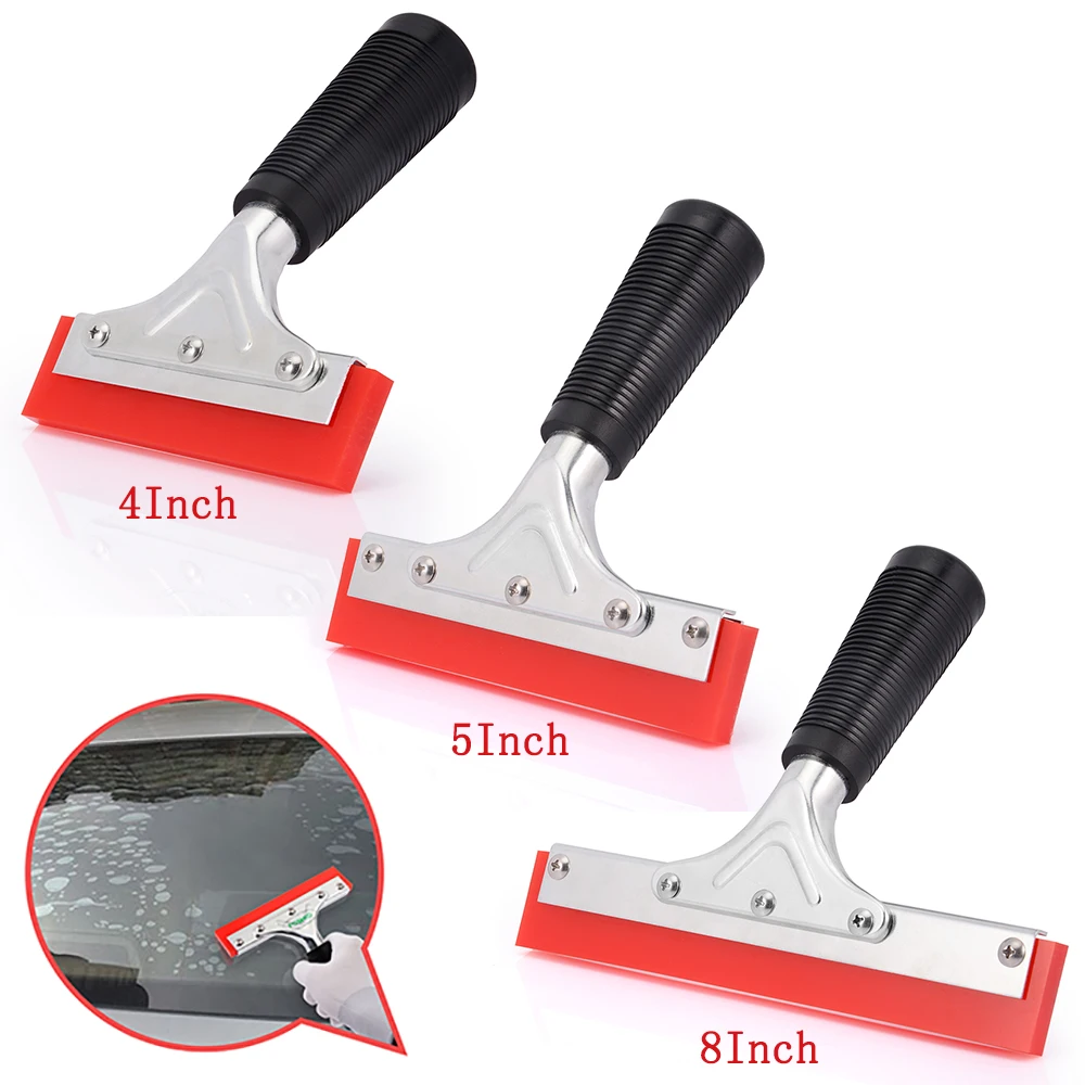 

EHDIS Carbon Fiber Film Water Wiper Ice Scraper Car Wrap Vinyl Rubber Squeegee Blade Snow Shovel Window Tint Wrapping Tool