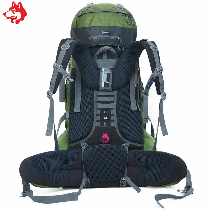 wholesale 75L+10L outdoor sport bag backpack Blue/Green/Black external frame 85L Mountaineer Camping Hiking Travel Backpack