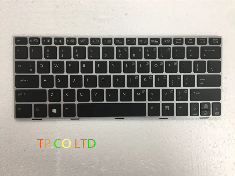 Новая клавиатура для ноутбука HP EliteBook 810 G1 G2 G3 Серебристая Рамка с черной