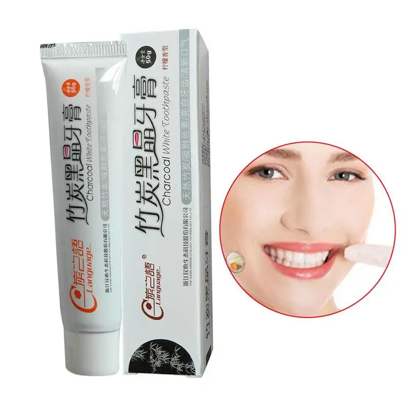 spesifikasi 50G Bambu Toothpast Gigi Whitening Arang Anak anak Dewasa Hitam Arang Pasta Gigi Pemutih Gigi Membersihkan Kebersihan Oral Care