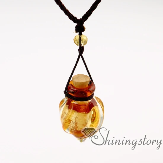 

essential oil necklace diffusers lampwork glass perfume pendant diffuser