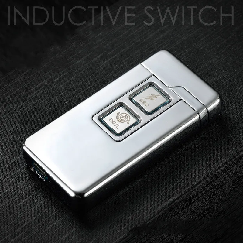 Usb зарядка Тесла катушка и дуговая Зажигалка USB ветрозащитная индивидуальная