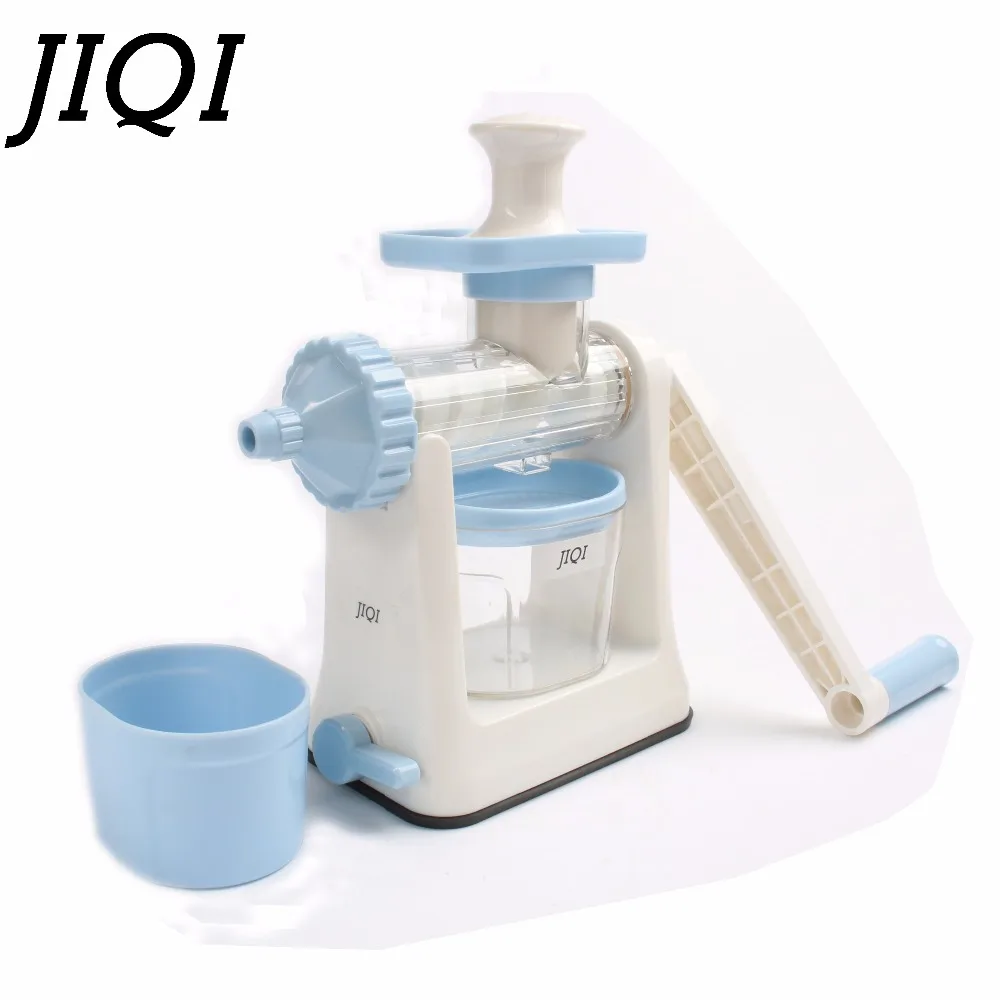JIQI Hand press slow Juicer ice cream Squeezer manual Low Speed orange