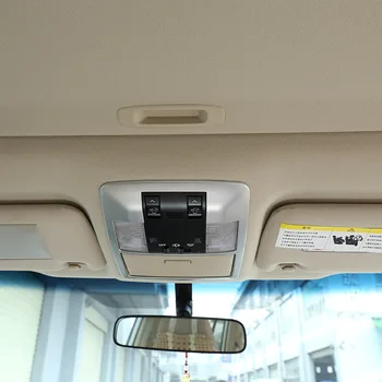 

New ABS Matte Silver Car Roof Reading Lamp Frame Trim For Toyota Land Cruiser Prado FJ150 150 2010-2018
