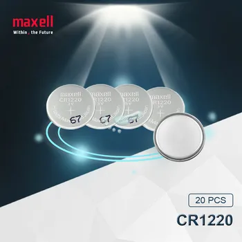 

20pc Maxell 100% Original CR1220 Button Cell Battery For Watch Car Remote Key cr 1220 ECR1220 GPCR1220 3v Lithium Battery