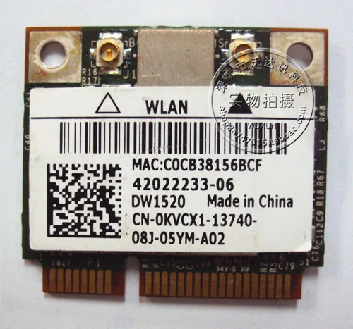 card wireless half mini-card dw1520