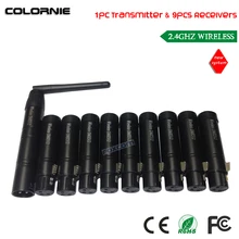 DHL 2,4 г беспроводной передатчик по протоколу DMX и приемник DMX контроллер сигнала для сценический мигающий свет