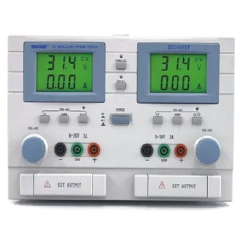

HANTEK HT3003PF DC Power Supply Two Channels, 0-30V Output; 0-3A Current Output;