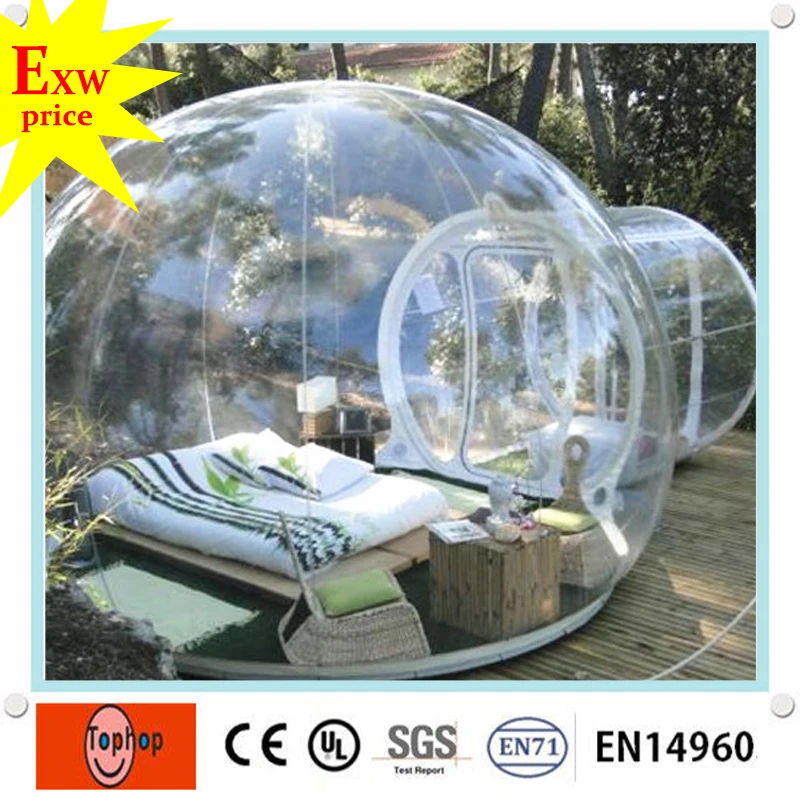 TOPHOP Гуандун производитель дешевые прозрачные надувные выставки прозрачные купольные палатки для продажи