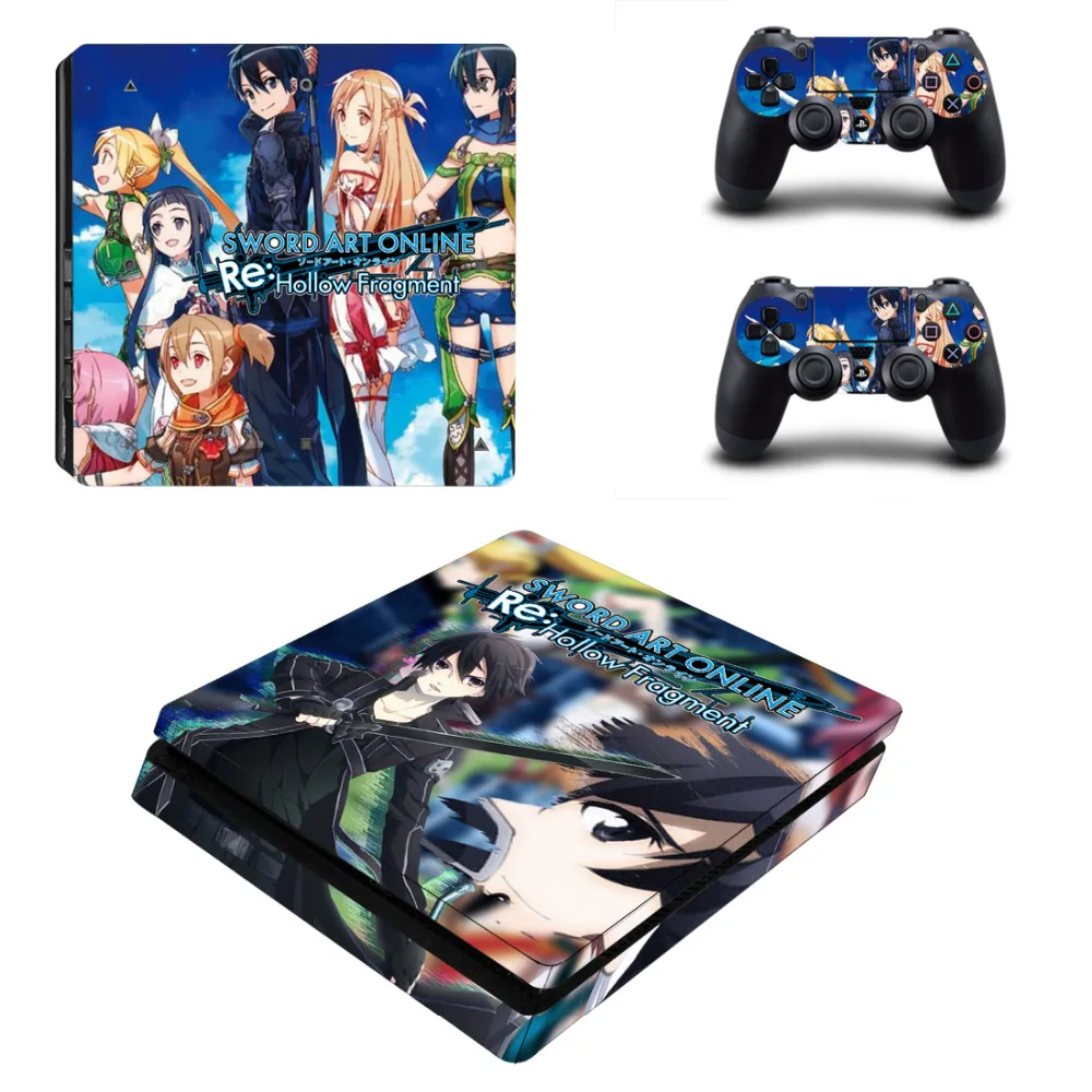 Обувь для вечеринки в Стиле косплей Sword Art Online(SAO) PS4 тонкая кожа Стикеры наклейка для sony Игровые приставки 4 консоль и контроллер кожи PS4 тонкие скины Стикеры винил