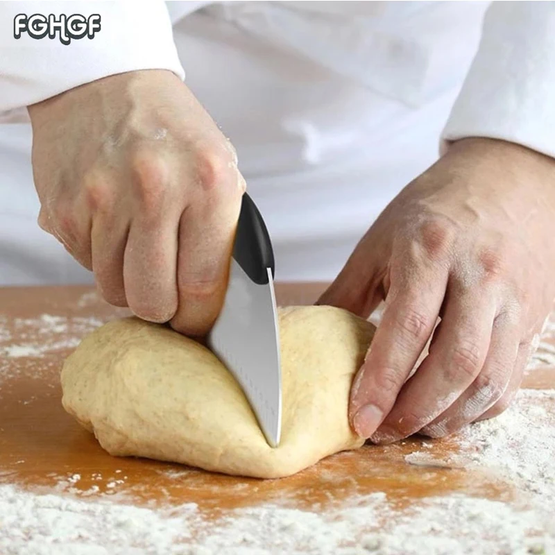 FGHGF Semicircle Stainless Steel Metal Cut Cake Cut Dough Tools Slicer