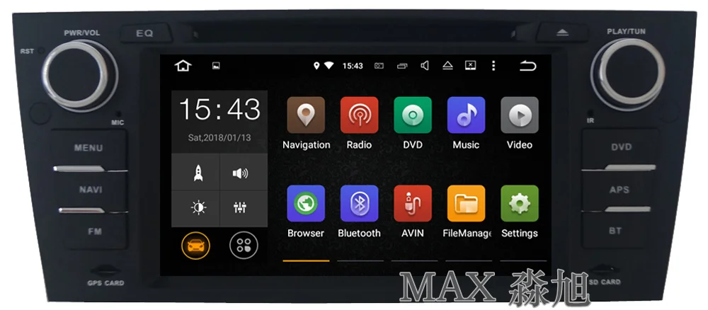 Excellent MAX Android GPS Navigation System Car DVD Player for BMW E90 E91 E92 E93 with Car Radio Stereo BT WIFI SWC free map 0