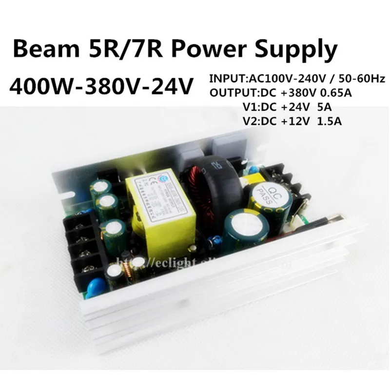 

12V 24V 380V output power beam 230 5R 7R Power Supply Moving head Shappy 200W stage lighting 5A 24V Power Supply