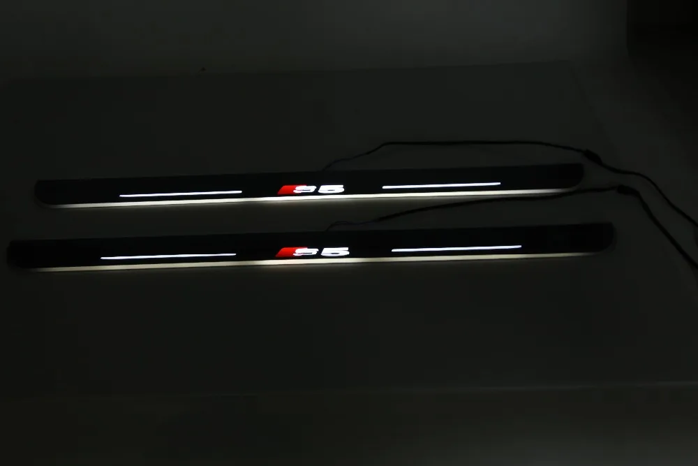 

eOsuns Acrylic LED moving door scuff door sill light dynamic Nerf Bars & Running Boards for audi s5 coupe 2008 competition
