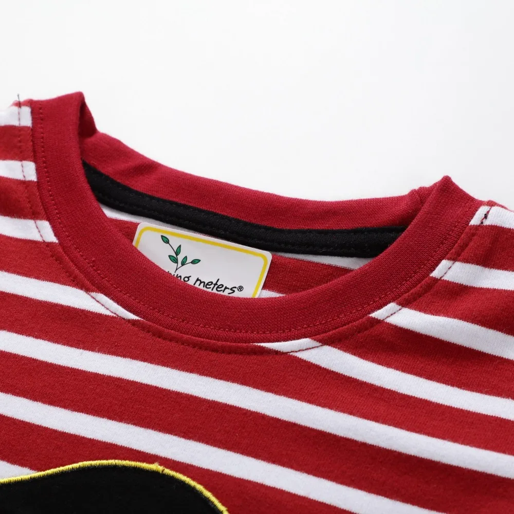 New Brand Summer 2-7 year baby Kids boys Girls cartoon Stripe Parrot Pirate Short O-neck Quality Cotton t-shirts Tops shirt