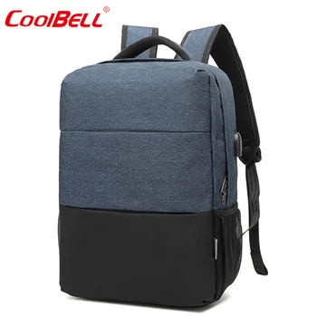 

Coolbell for 15.6" Laptop bag External USB interface Waterproof Mountaineering bag Student bag Casual Bag free shipping