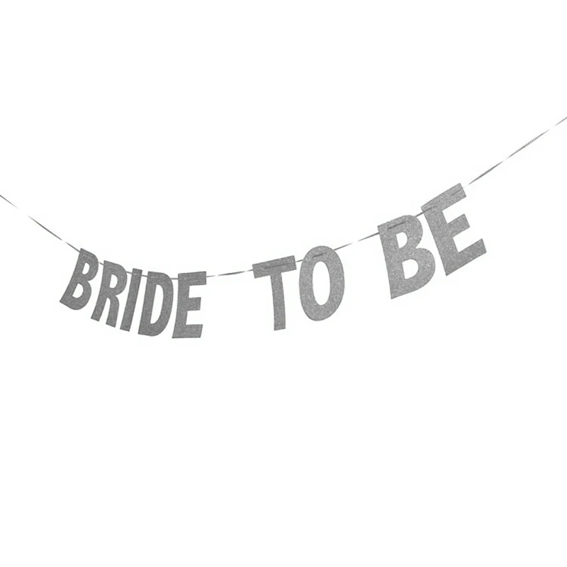 BRIDE TO BE 1 компл. Бумага С Днем Рождения Баннеры-Декорации для вечеринки дети Гирлянда для маленьких мальчиков и девочек ребенок овсянка взрослых сувениры поставк - Цвет: BRIDE TO BE