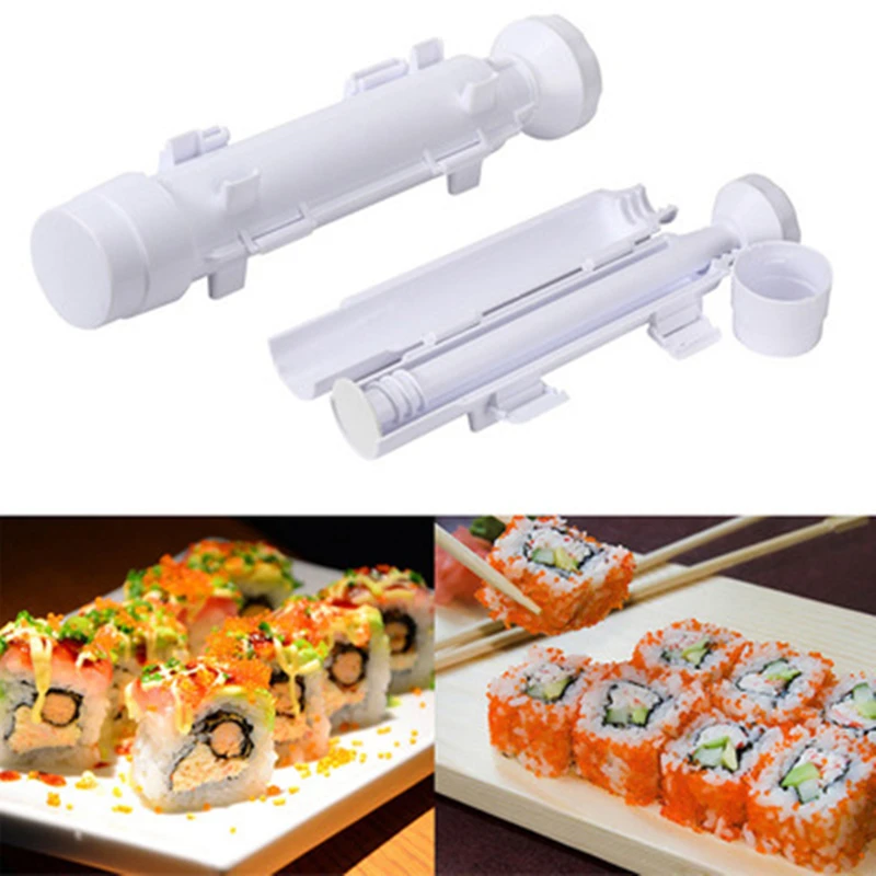 2018 NEW Sushi Make Roller Sushe Kit Mold Maker Bazooka Rolls Making