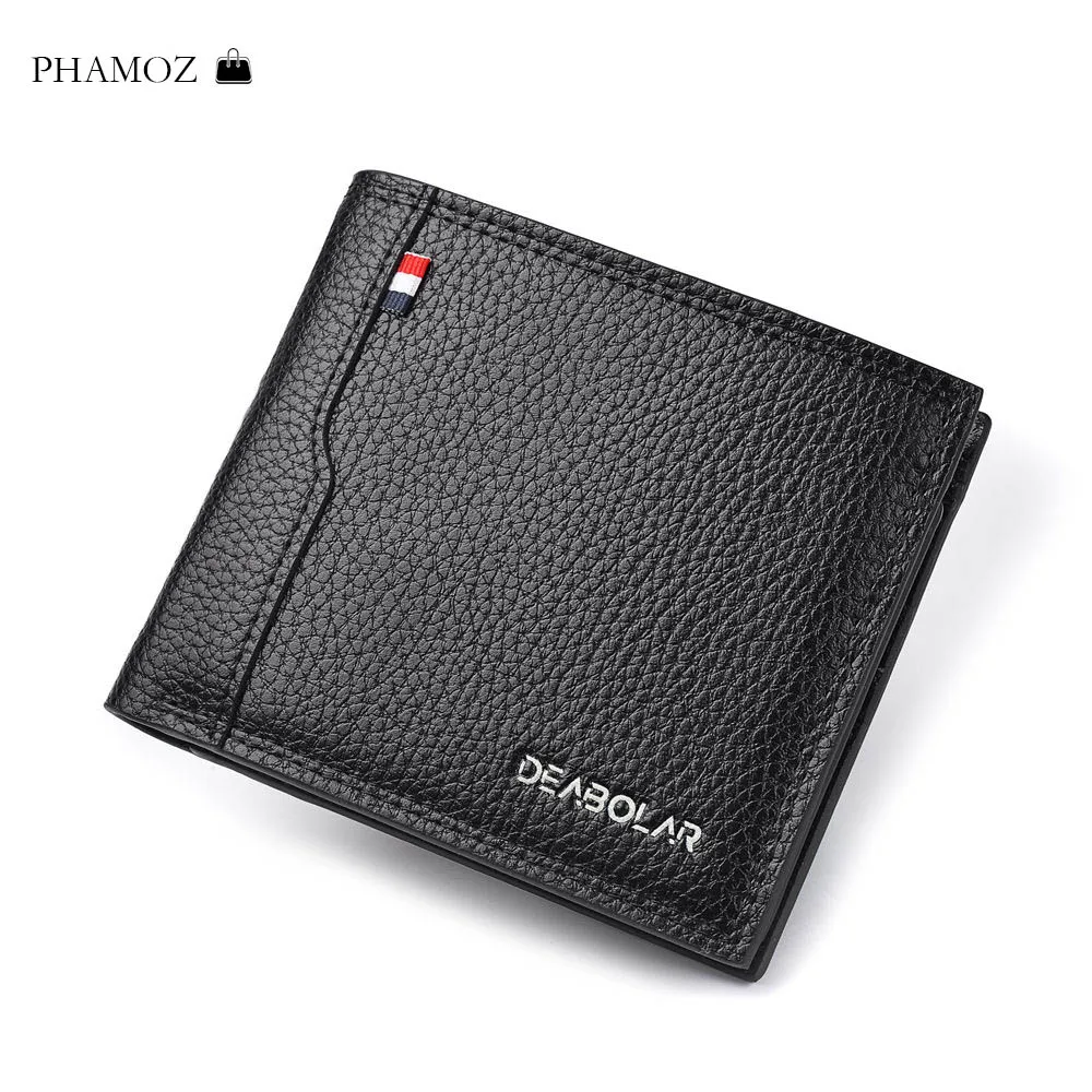 

Classic Style Wallet Leather Men Wallets Short Thin Slim Cute Male Purse Card Holder Wallet Men Fashion High Quality 2019