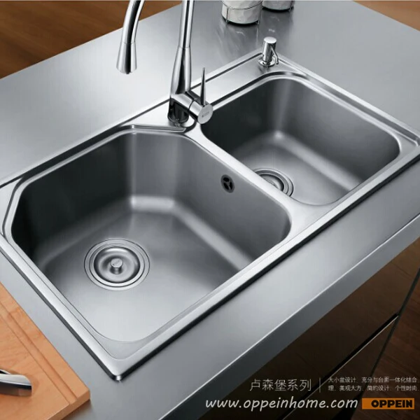 OPPEIN Calibro 19 In Acciaio Inox A Doppio Rettangolare Lavello Da ... OPPEIN Calibro 19 In Acciaio Inox A Doppio Rettangolare Lavello Da ...