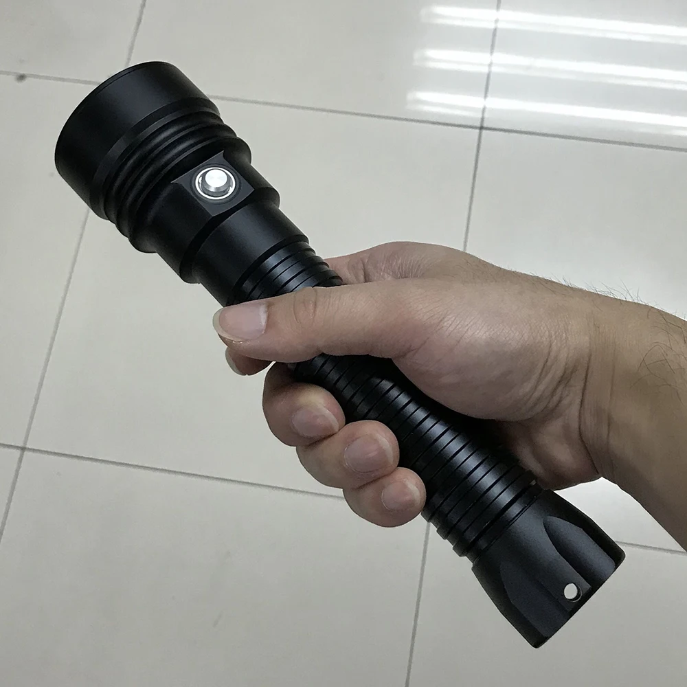  Scuba flashlight XHP70 / XHP70.2 LED waterproof diving flashlight dive light 4000LM white/yellow li - 32840358434