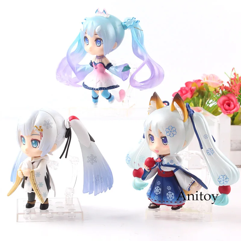 

Vocaloid Hatsune Miku Toy 2018 Snow Miku PVC Anime Action Figure Collection Model Japan Cute Toys