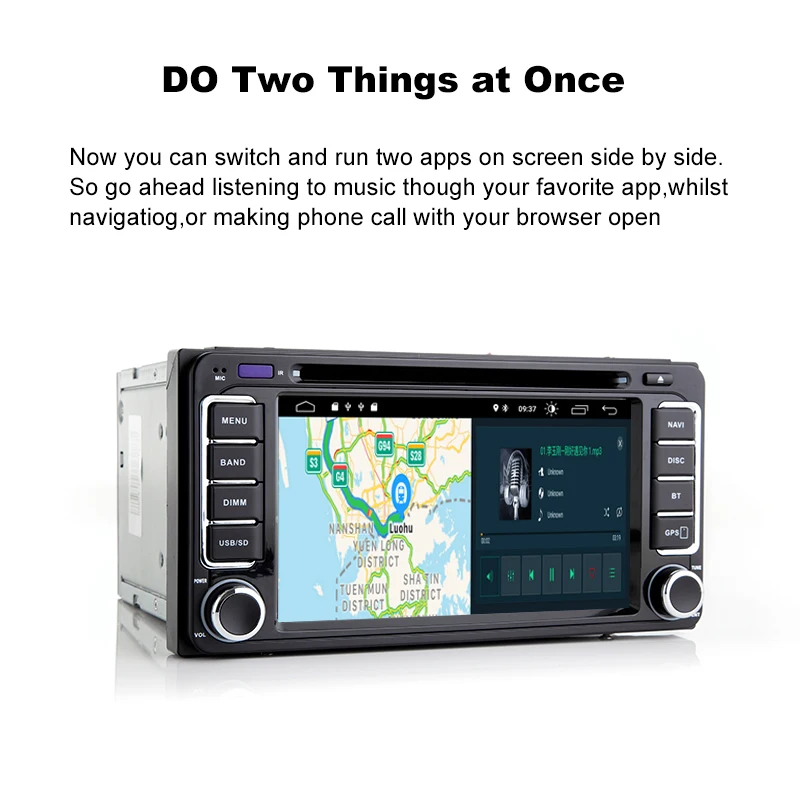 Best AutoRadio 2 din Android 9.0 Car DVD Player For Toyota Land Cruiser 100 200 Corolla 150 RAV4 Hilux Prado 120 Yaris Camry 4 Runner 4