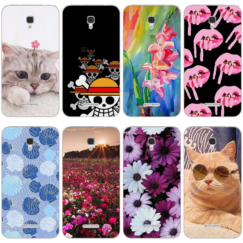 

Luxury Silicone Soft TPU Case For Alcatel One Touch Pop Star 4G 5070 5070X 5070D 5.0" Case Phones Cover Printed Back skin coque
