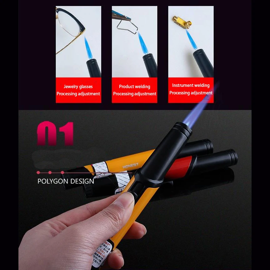 

Welding torch BC-526 outdoor camping barbecue welding torch creative straight metal lighter butane gas welding equipment
