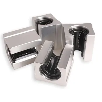 

4x Aluminum Linear sliding block Motion Router Solid Block C Silver (SBR20UU,20mm)