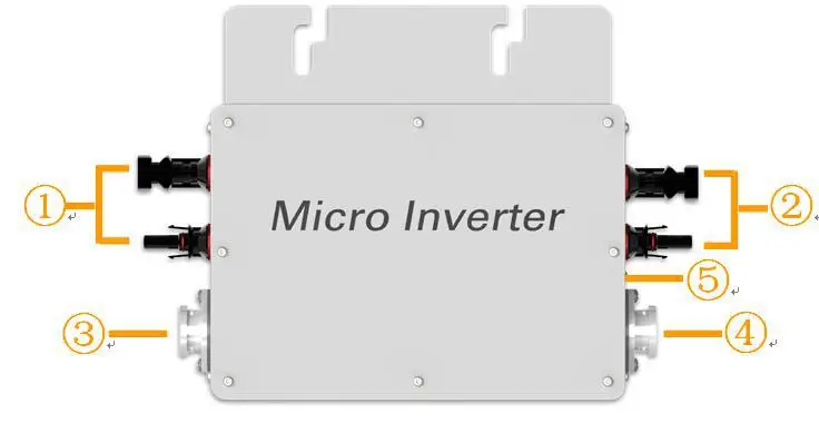 Микро-инвертор для солнечной батареи встроенный инвертор 600 w водостойкий инвертор