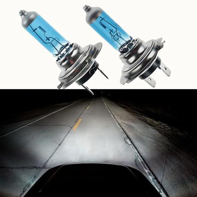 

2pc H7 6000K Xenon Gas Halogen Headlight White Light Lamp Bulbs 100W 12V
