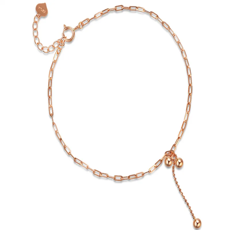 

VOJEFEN 18K Rose Gold Bracelet for Women Tiny Ball Pendants Bracelet Expandable Wire Bangle Chain Bracelet Memorial Day