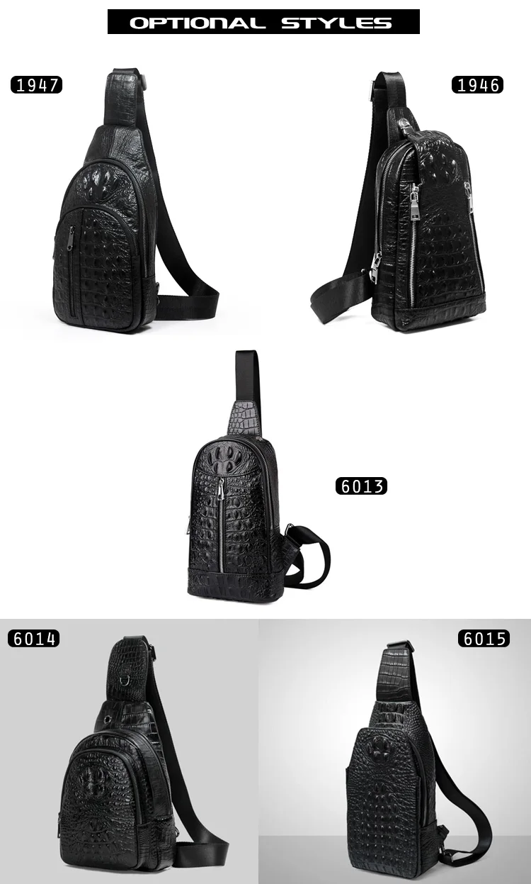 de Ombro Homens Bolsa de Crocodilo de