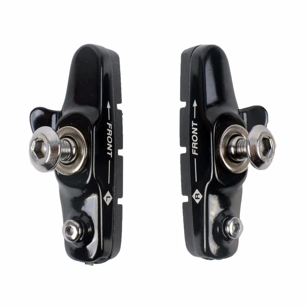 ZTTO 1 пара складные тормозные колодки для шоссейного велосипеда Shimano Sram Tertro c-тормозной суппорт 3 цвета - Цвет: black