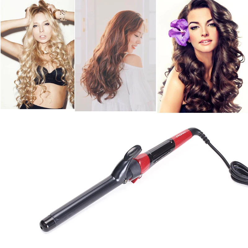 

CHJ-502 Hair Curler Slim Curling Iron Tongs Ceramic Hair Curling Iron LCD Hair Crimper Hair Styling Tools Curler Free Shipping