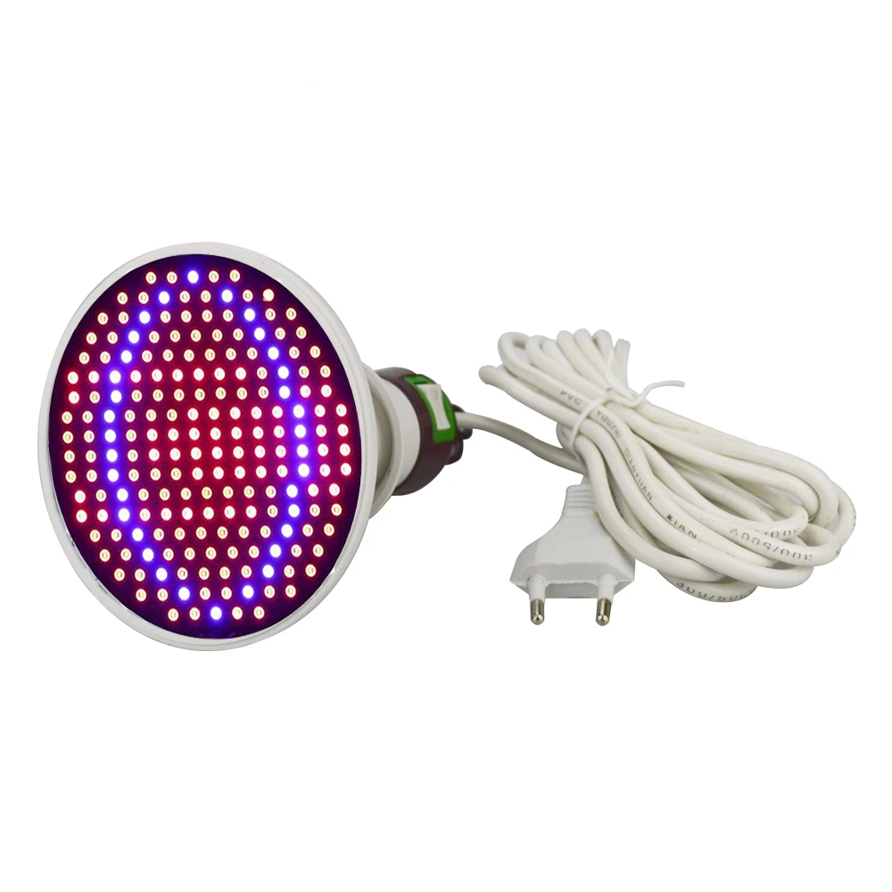 

RAYWAY 20W Led Grow Light with US/EU Plug 3M Wires E27 Bulb Holder Push Button Switch Portable Grow Lamps for Greenhouse Garden