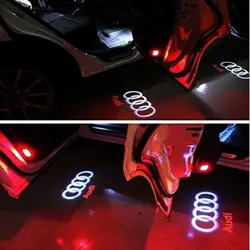 2X светодиодный Двери Свет Audi Добро пожаловать Свет для A4A5A6Q3Q5Q7logo лазерная проекционная лампа