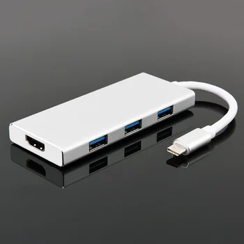 

type-c USBC docking station USB-C to HDMI SD TF Card Reader USB3.0 HUB Adapter conveter transformer USB Hub Splitter Adapter