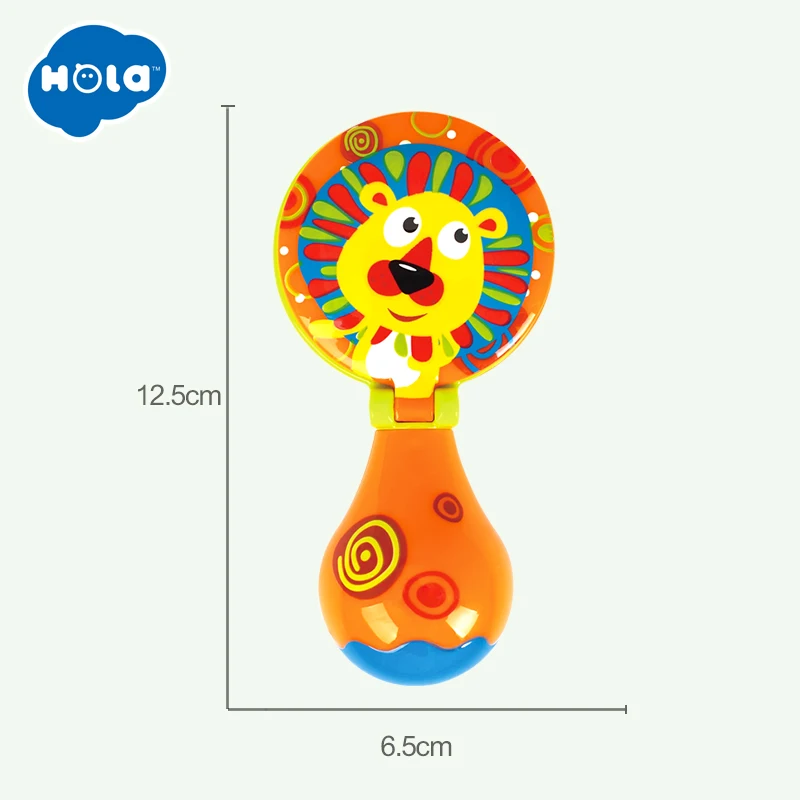 HOLA 3102D Orff Kids Child Baby Castanet Clapper Handle Musical Instrument Toy Preschool Early Educational Hand Clapper